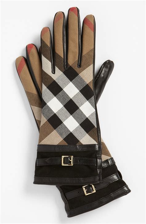 burberry house check gloves|burberry check.